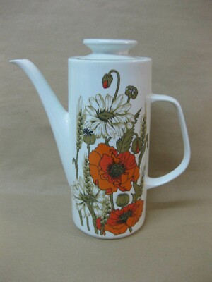 Vintage J/&G Meakin COLONIAL GARDEN Ironstone Tall Coffee Pot Green Roses