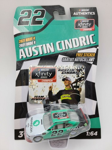 SIGNET NASCAR ミニカー 2021 Nascar Authentics Wave 4 Austin Cindric Money Lion FREE