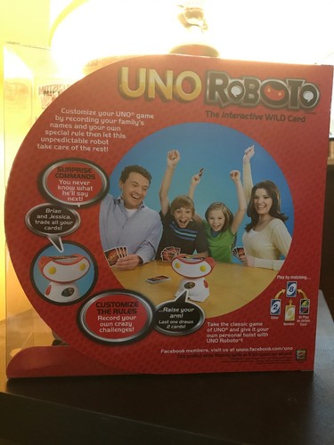 Uno Roboto Interactive Talking Card Game 40th Anniversary New Factory Sealed