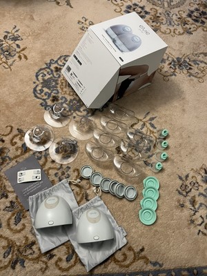 Elvie EP01 Double Electric Breast Pump Bottles Lot Wont Charge Read Description