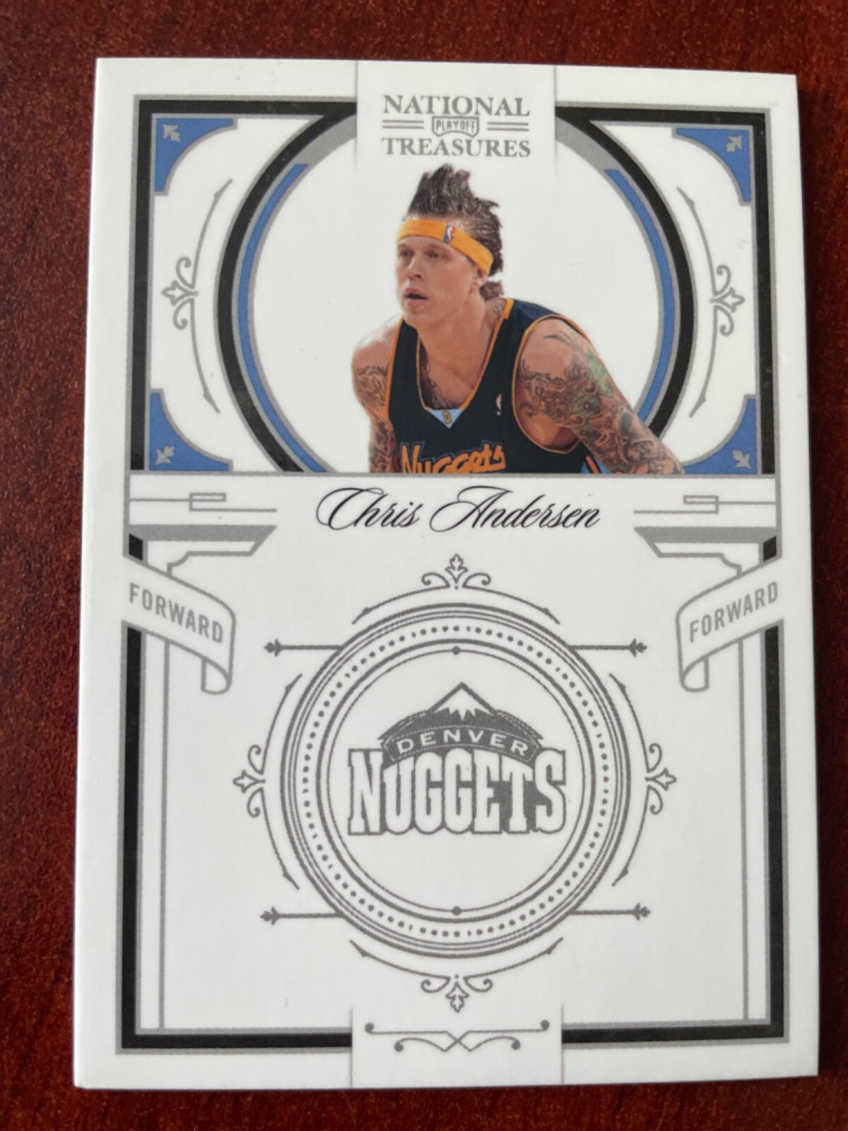 NBAカード　Chris Andersen nationaltreasures Chris Andersen Basketball Autographed Sports Trading Cards