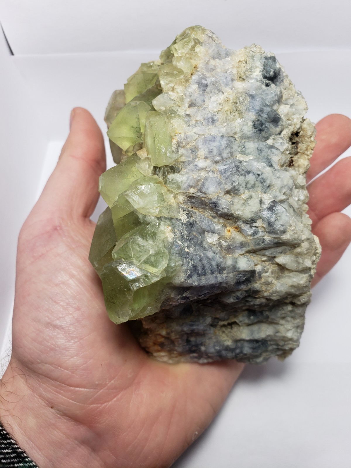 1060g NEW Find Green Fluorite Crystal Mineral GEM GRADE Specimen Ontario,Canada