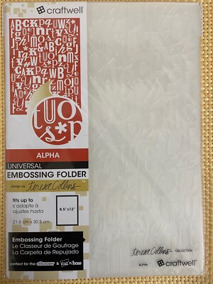 Craftwell Universal Embossing Folder Teresa Collins 8.5''x 12'' eBosser Cut'n'Boss