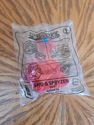 McDonalds 2020 Happy Meal Toy Beyblade Burst #2 Shu and Spryzen New Sealed