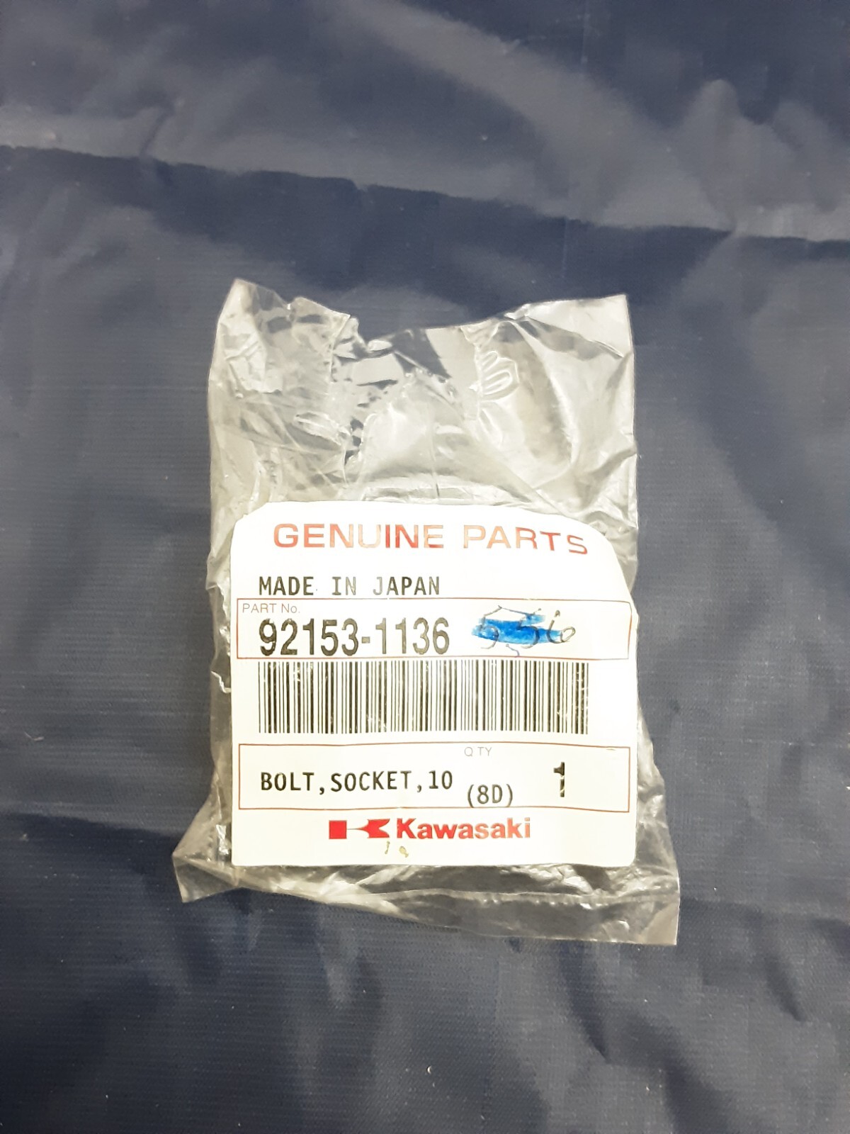 SZK‼️ NEW GENUINE KAWASAKI 92153-1136 BOLT, SOCKET, 10X25 ZZR1200