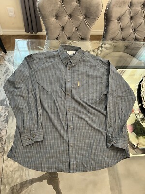 Columbia Shirt Mens Size XL Plaid Button Front Outdoor