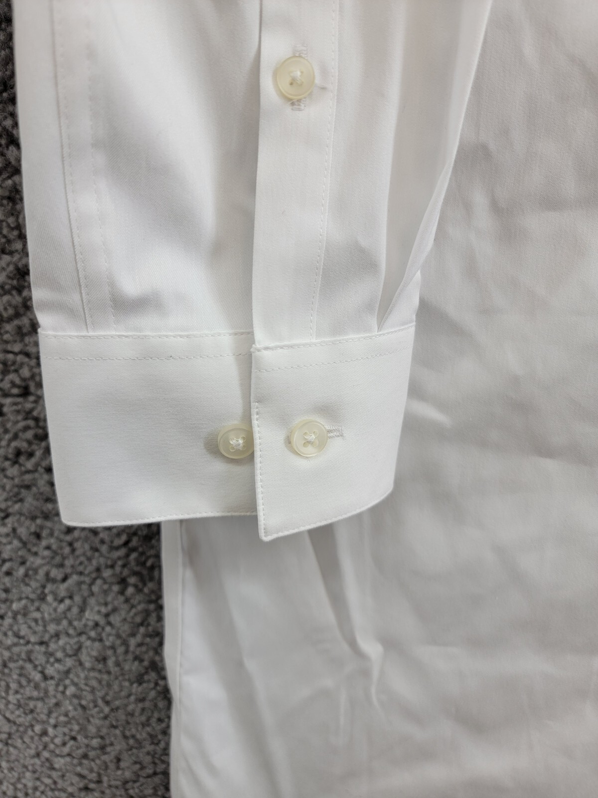 Calvin Klein Infinite Color Regular Fit Dress Shirt Men's L 16-16.5 36-37 White - Picture 9 of 19