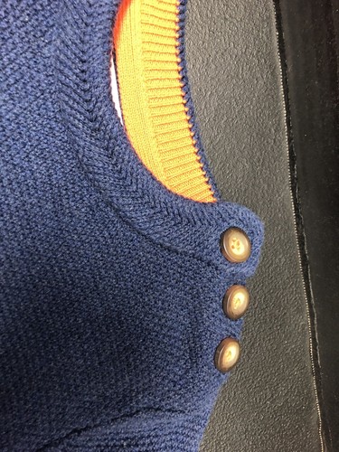 Mini Boden Boy’s Size 5/6 Navy Cotton Sweater Great Condition