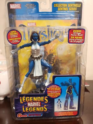 Marvel Legends Sentinel Series MYSTIQUE Poseable Action Figure w/Poster Book!NEW