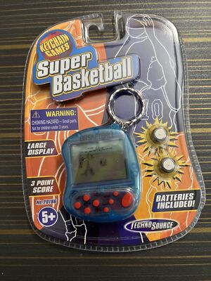 Super Basketball Electronic Keychain Game 2006 Techno Source BRAND NEW