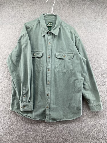 Gander Mountain Mens Guide Series Chamois Flannel Button Shirt Size XL Tall