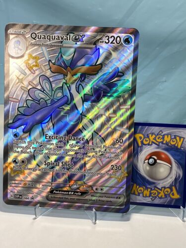 Pokemon PTCG SVP 084 Quaquaval EX OVERSIZE JUMBO Promo SHINY Pokemon PTCG SVP 084 Quaquaval EX OVERSIZE JUMBO Promo SHINY