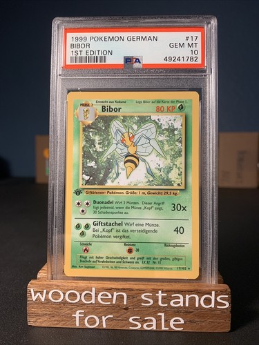 PSA 10 GEM MINT Bibor Beedrill 17/102 1st Edition German PSA 10 GEM MINT Bibor Beedrill 17/102 1st Edition German