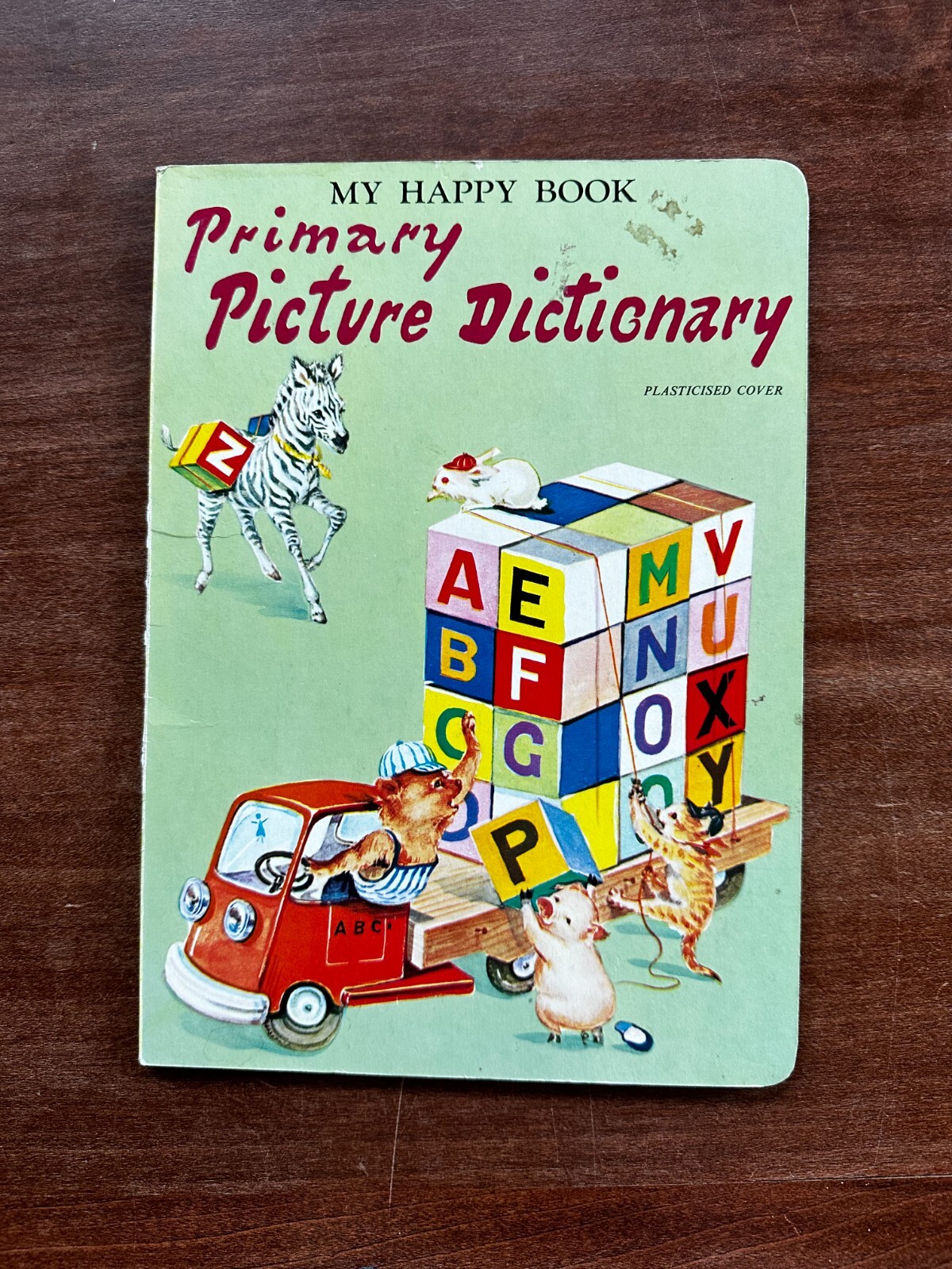Primary Picture Dictionary; My Happy Book; 1960's; Doeisha; Japan; Board Book Primary Picture Dictionary; My Happy Book; 1960's; Doeisha; Japan; Board Book