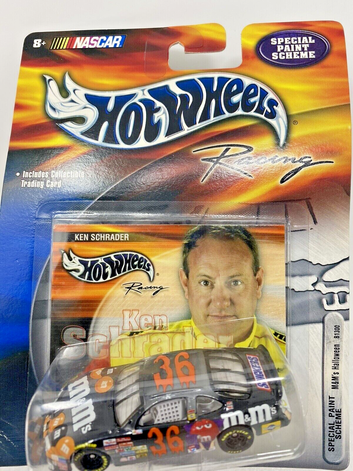 Hot Wheels Ken Schrader #36 M&M's Halloween Theme Car NASCAR