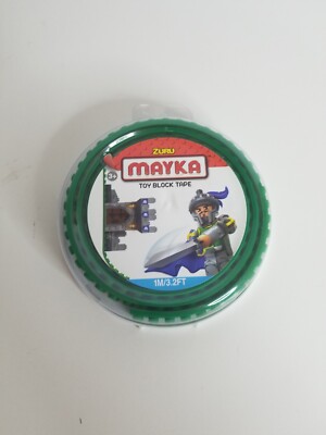 Zuru Maynard Toy Block Tape New Green 3.2 Ft Roll