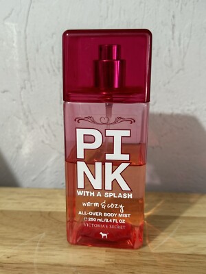 VS Pink with a Splash Warm & Cozy All Over Body Mist 60% Full