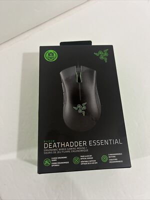 Razer DeathAdder Essential Gaming Mouse: 6400 DPI Optical Sensor - Classic Black