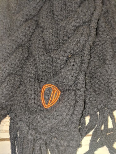 Ben Sherman Knitted Scarf NWT Navy Cashmere Lambswool