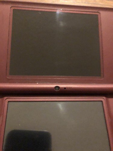 NINTENDO DSi XL BURGUNDY SYSTEM For Parts Or Not Working (Broken)