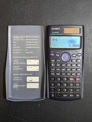 Casio FX-300ES Scientific Calculator W/Cover - Two Way Power Natural Display 