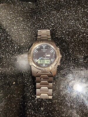 tissot t touch z251351 chronograph silver dial quartz mens watch 791174 256355918210