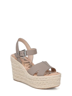 

SAM EDELMAN Женские серые 2-дюймовые эспадрильи на платформе Maura Almond на танкетке 9,5 м, Серый, G3847L2