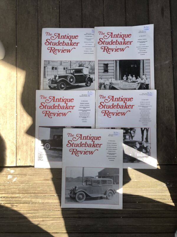 Lot of 5 The Antique Studebaker Review Magazines 1994 Free Ship