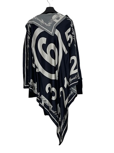【関税&送料込】Mm6 Maison Margiela Scarf MM6 Maison Margiela Numbers-motif Ribbed Scarf | Black