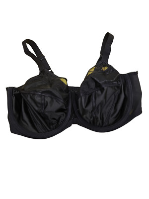Goddess BLACK Keira Banded Under-Wire Bra, US 40G, UK 40F, NWOT