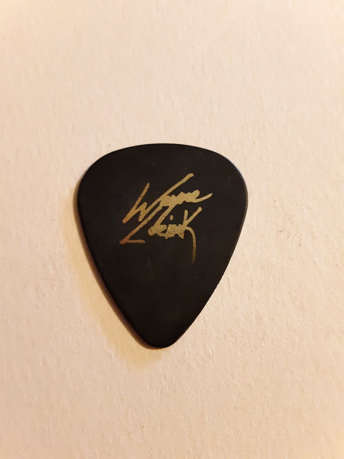 Hatebreed guitar pick Gold Foil, concert used Wayne Lozinak