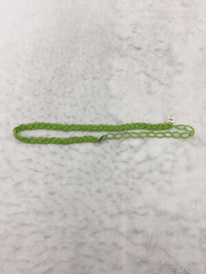 NEW World Market Beaded Belt Womens Adjustable 42'' Maximum Green Braided Circle