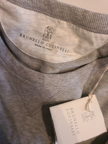 Pre-owned Brunello Cucinelli $1000  Men Gray Sweatshirt Eu 62/us 2xl Authentic