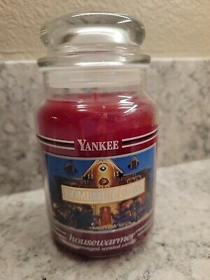 Yankee Candle "Home For The Holidays" 22oz BLACK BAND FREE SHIPPING