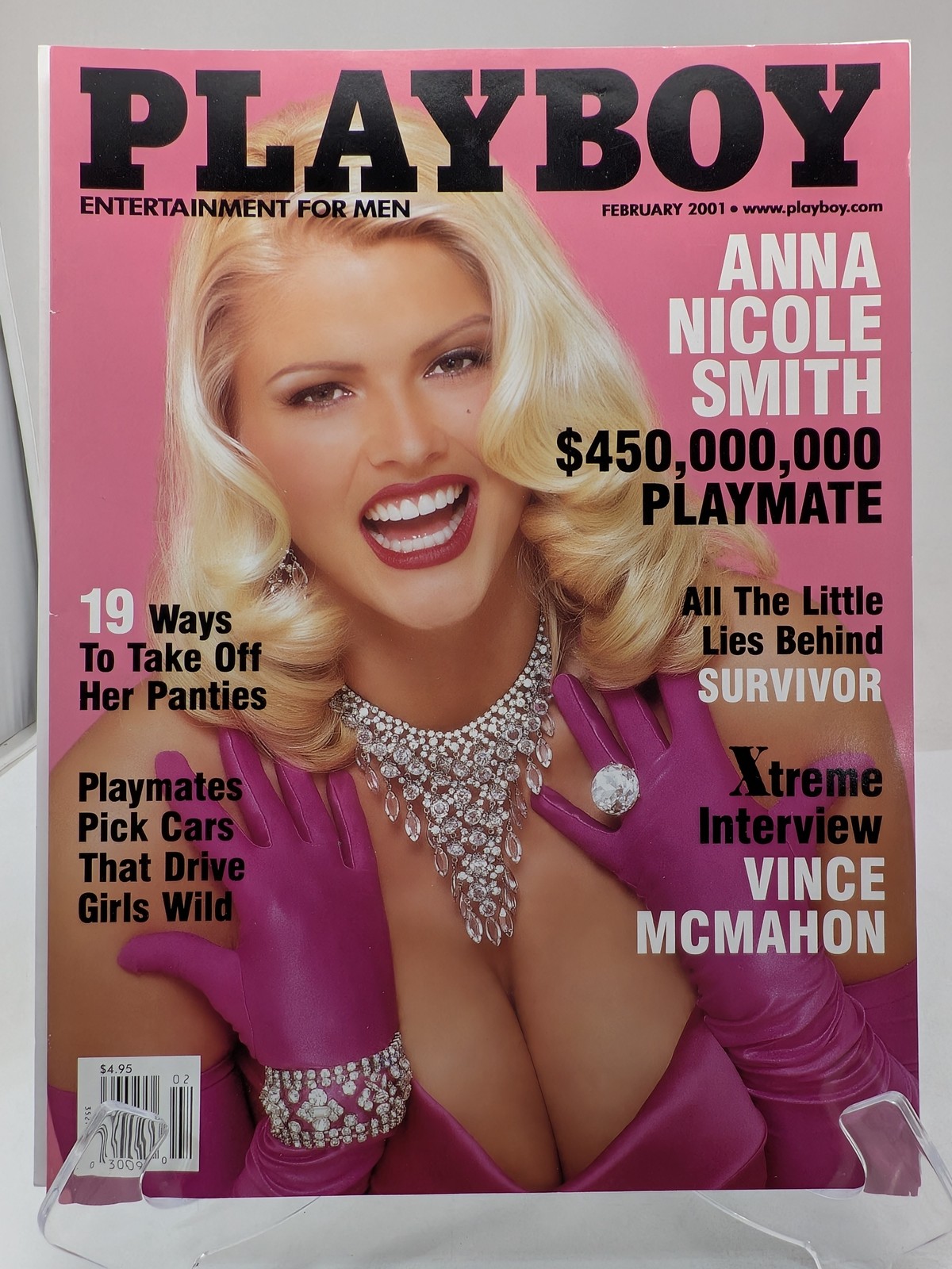 Playboy Magazine February 2001 🔥 Anna Nicole Smith 🔥 Lauren Michelle Hill 🔥