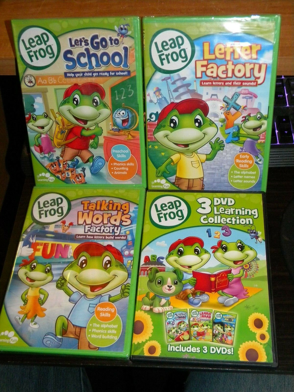 Leap Frog  Learning Collection 他DVD4枚セット Amazon.co.jp: LEAPFROG: LEARNING COLLECTION [DVD][Import] : DVD