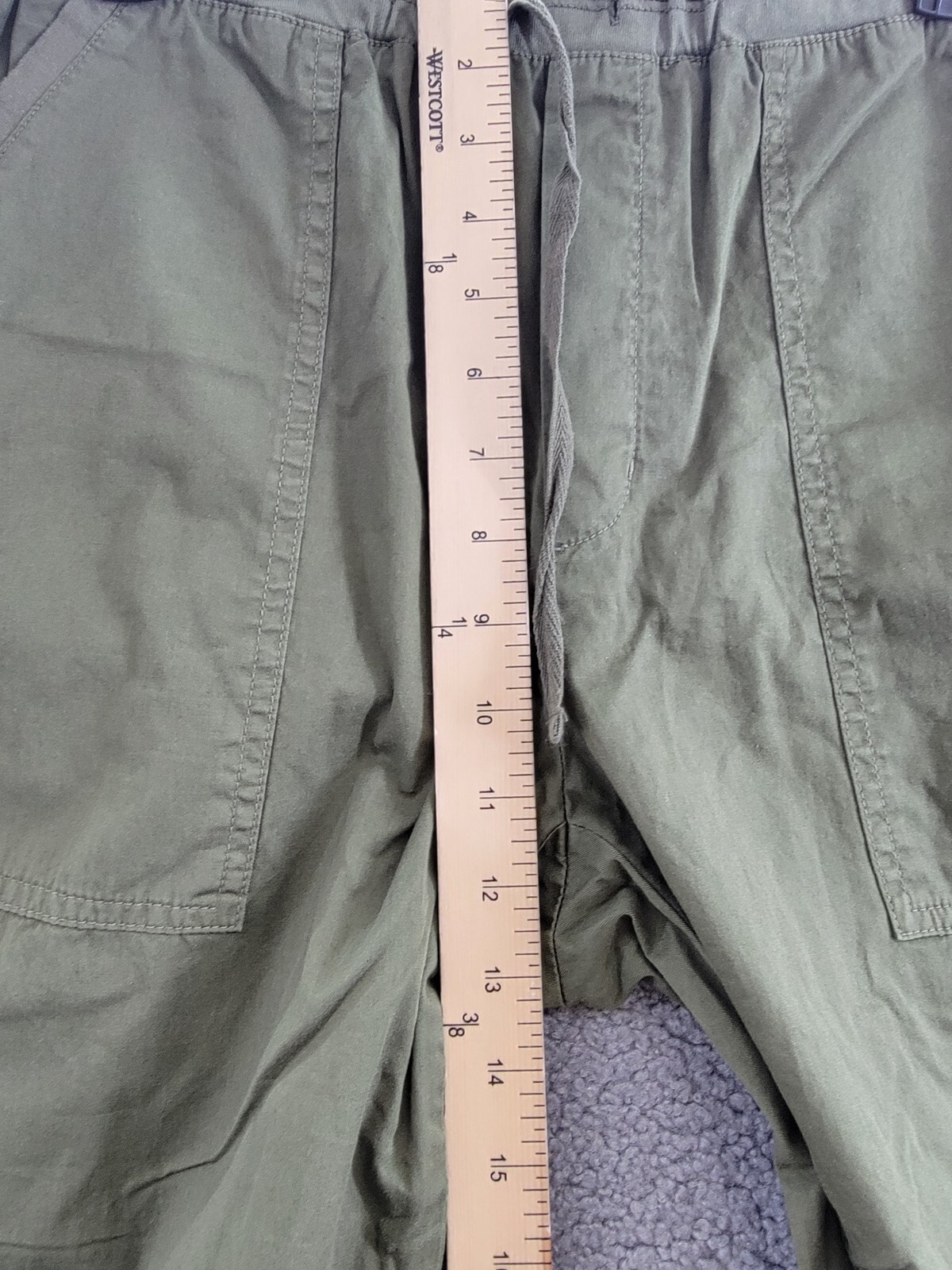 Velvet by Graham & Spencer Misty Drawstring Pants Women's M Hunter Green Pull On - Picture 8 of 17