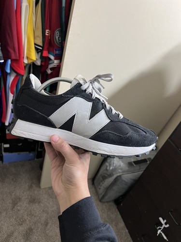 New Balance 327 Black/Metallic Silver | eBay