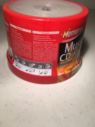 New Sealed Memorex CD-R 50 Pack 40X 700MB 80MIN Spindle