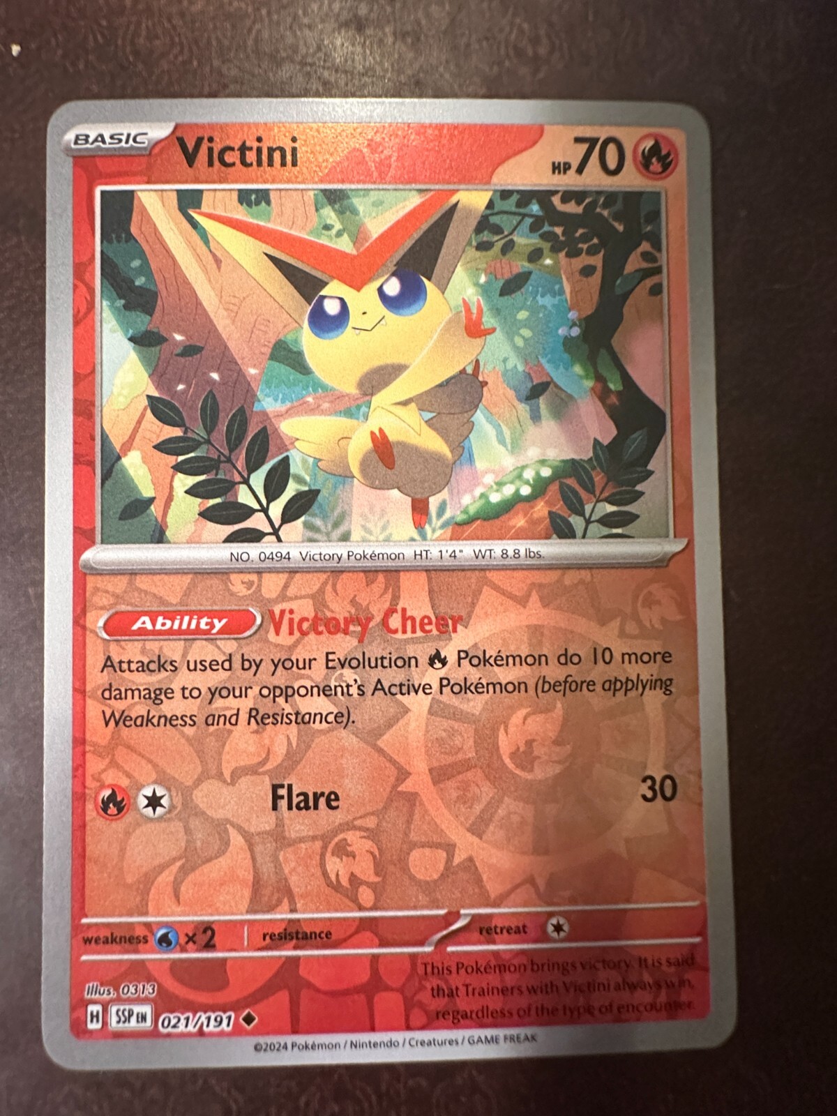 Victini 021/191 Sv08: Surging Sparks Reverse Holo | eBay