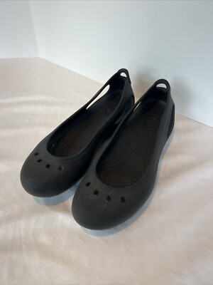 Crocs Kadee Flat -Black -11215 Ballet Women's 9