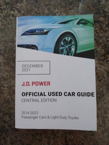 J D Power NADA Central Edition Official Used Car Guide December 2021