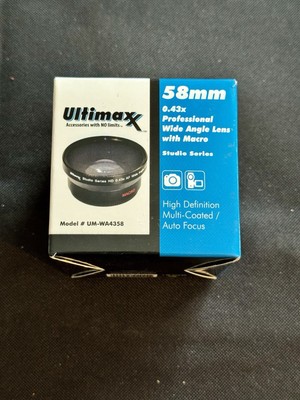 Ultimaxx Professional Telephoto Lens Studio Series HD 2.2x AF 58mm Japan Optics
