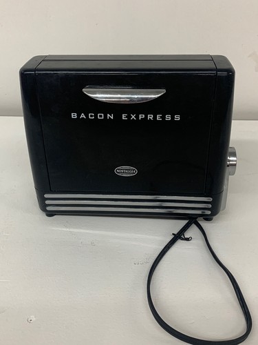 Bacon Cooker Nostalgia BCN6BK Bacon Express USED ONCE
