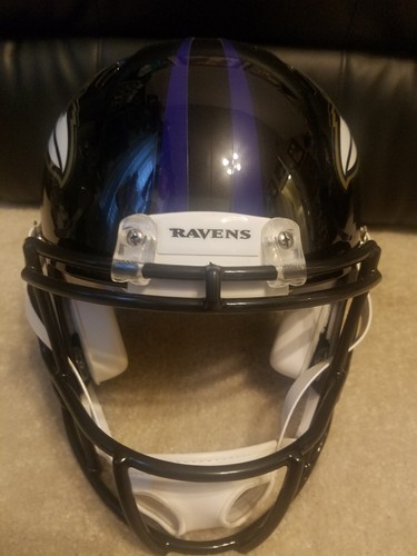 STEVE SMITH SR SIGNED FULL SIZED AUTHENTIC BAlTIMORE RAVENS HELMET - ss89 holo