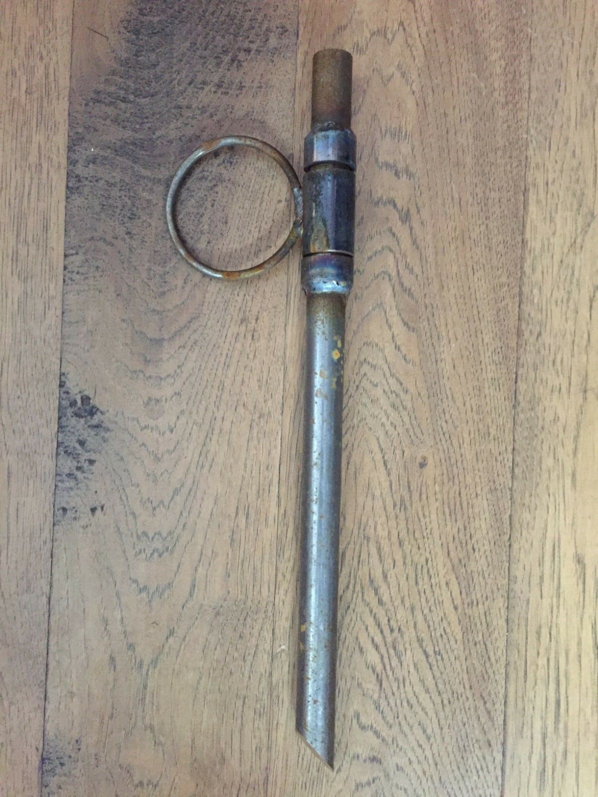 Extra Heavy Duty Hand Made Steel Dog Tie Out Stake for Large Dogs 18