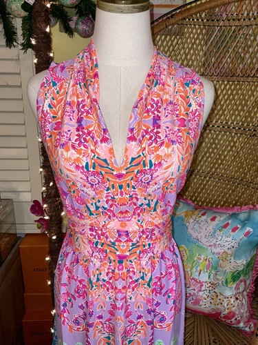 Pre-owned Lilly Pulitzer Pearce Maxi Dress Sunshine ☀️ Vibes Size M,l,xl In Yellow