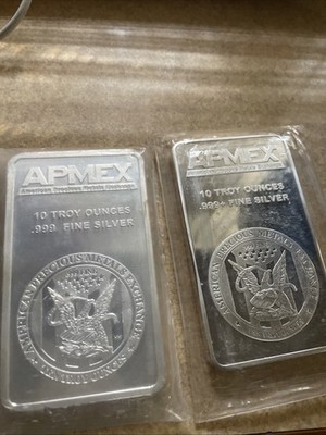 10 oz Silver Bar APMEX .999 Fine | eBay