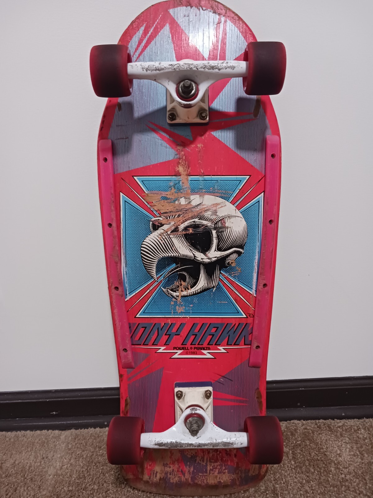 80’s old school POWELL PERALTA TONY HAWK Powell Peralta Tony Hawk Og Hawk Silver Old School