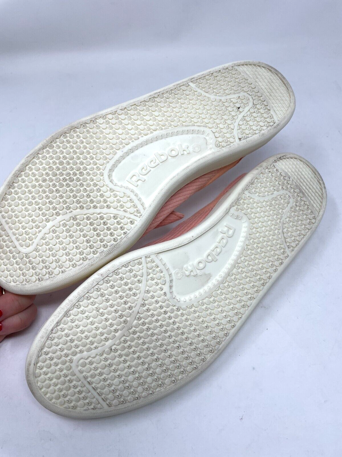 Reebok Womens 11 Pink Cotton and Corn Slip On Sneakers Casual Walking Shoe - Picture 6 of 6